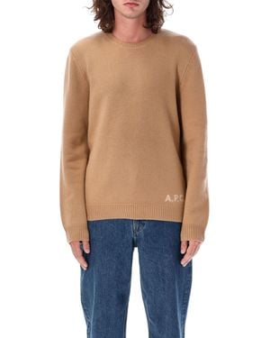 A.P.C. Pullover braun - Blau