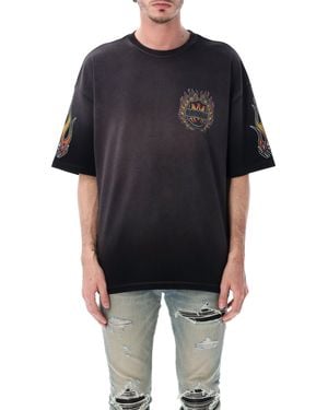 Amiri Ma Flames Os Tee - Black