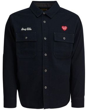 Human Made Von Menschenhand gefertigte "Arbeits"-Hemdjacke - Blau