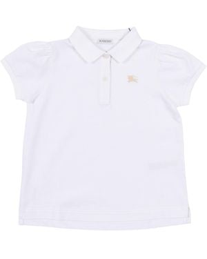 Burberry Kid Girl-poloshirts - Wit