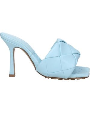 Bottega Veneta Sandals Pale Leather - Blue