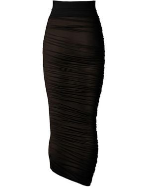 Wolford Midi Sheer Skirt - Black