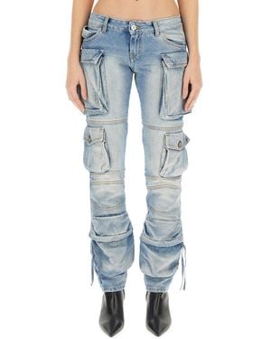 The Attico Cargo Jeans - Blue