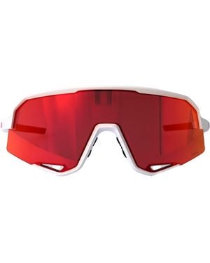 100% Matte Polycarbonate Sunglasses - Red