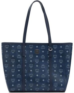 MCM "Toni" Tote Umhängetasche - Blau