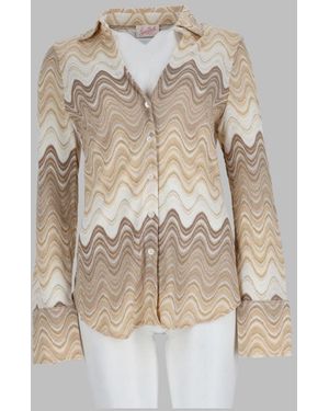 MC2 Saint Barth Cotton-Blend Shirt With Viscose & Polyamide - Natural
