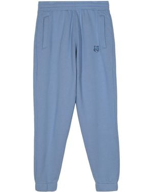 Maison Kitsuné Bold Fox Head Patch Comfort Jog Pants Clothing - Blue