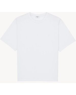 Saint Laurent T-shirt Grote Broderie Cassand - Wit