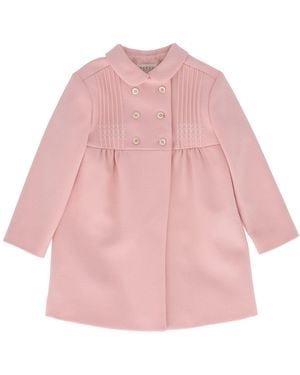 Gucci B D/B Coat Wool Coat - Pink