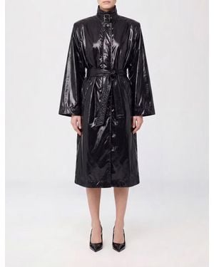 Saint Laurent Charretera de gabardina - Negro