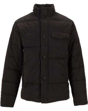Paul Smith Heren Cropped Vezeldons Puffa - Zwart