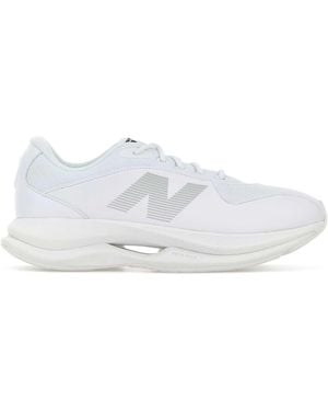 Junya Watanabe White Synthetic Leather And Fabric Man X New Balance Trainers