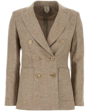 【関税&送料込】Max Mara Cappuccino Linen Blend Targa Blazer Max Mara TARGA LINEN BLAZER $1,522.32 USD - Biffi Boutiques