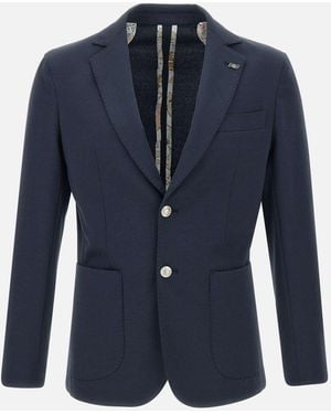 Bob Lord400 Blue Slim Blazer - Blauw