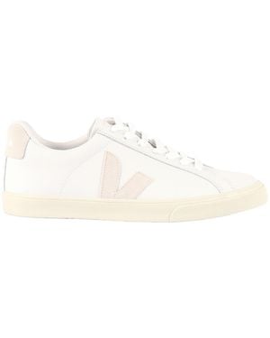 Veja Esplar Logo Pelle Zibellino Bianco