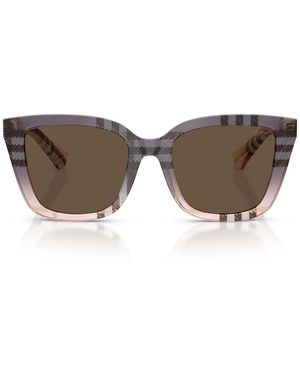 Burberry Sonnenbrille Be4487 422073 Check Gradient Rose/Braun Damen