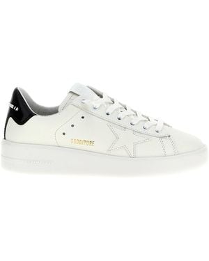 Golden Goose Pure Star Sneakers Nero-Donna - Bianco
