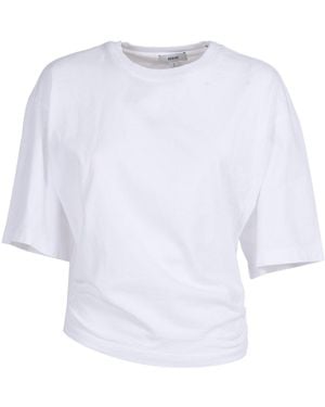 Agolde Shari Sculptural Tee - White