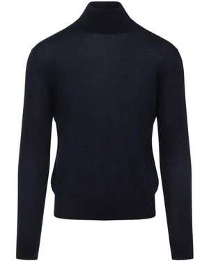 Saint Laurent Jersey De Lana Y C Mero - Azul