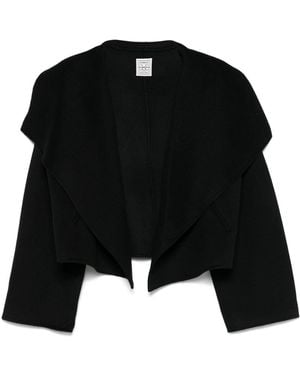 TOTEME Signature Double Wool Jacket - Black
