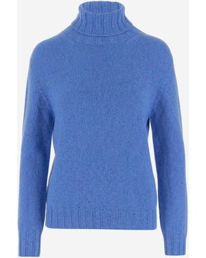 Oliver Lattughi Cashmere Sweater - Blauw