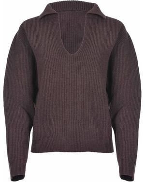 Alysi Jumper Made Of Merino Wool - Grey