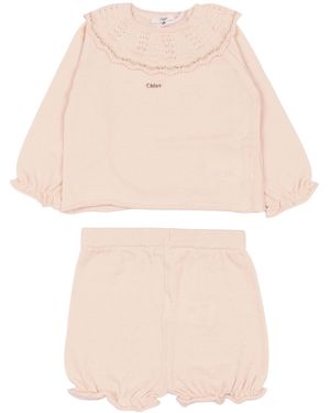 Chloé Vest+pantalone - Naturel