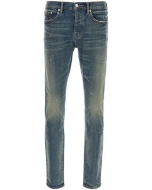 Purple Denim Stretch Denim P001 Jeans - Blue