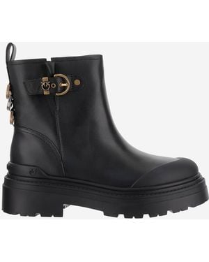 Pinko Stivali Da Caviglia - Nero