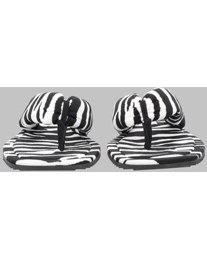 The Attico Sandals Indie Animalier Polyamide - Metallic
