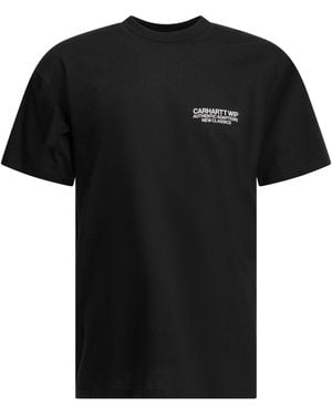 Carhartt "S/S Sean Hamilton 03" Crew Neck T Shirt - Black