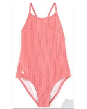 Polo Ralph Lauren Knit Hipster Swim One Piece - Pink
