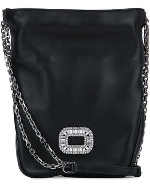 Roger Vivier Pilgrim Pocket Nano - Black