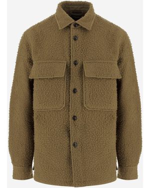 Woolrich Black Label Overshirt aus Wollmischung - Grün