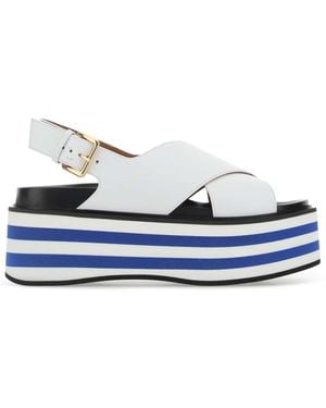 Marni Leather Sandals - White