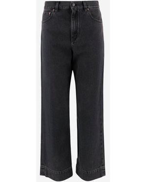Chloé High Waisted Short Denim Jeans - Black