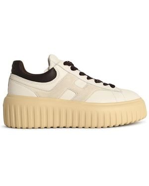 Hogan 'H Stripes' Lear Trainers - Natural