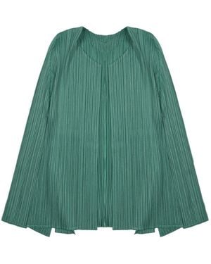 Pleats Please Issey Miyake Pleated Mini Jumper For - Green