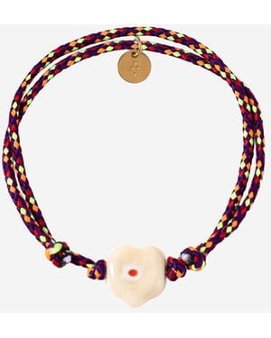 Sorbet Island Guardian Armband mit Glasperle - Rot