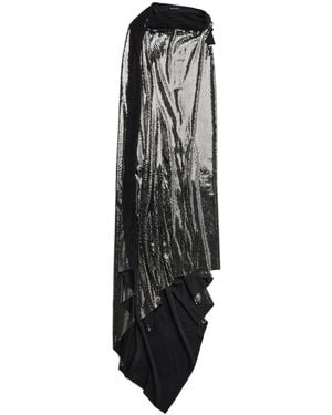 Balenciaga Metallic Effect Midi Dress - Black