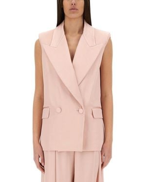 Nina Ricci Double-Breasted Waistcoat - Pink