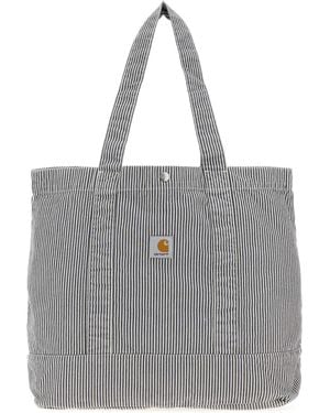 Carhartt Embroidered Canvas Mercer Tote Bag - Grey