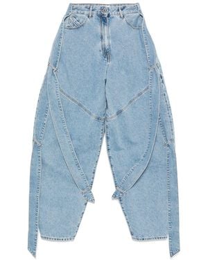 The Attico Oversized Denim Jeans - Blue