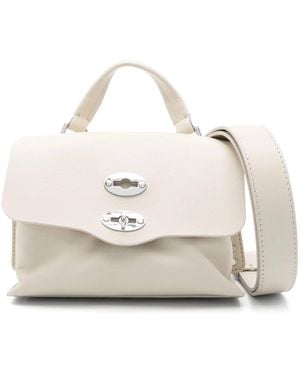Zanellato White Mandel Beige Twist Lock -Tasche - Natur