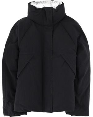 Laminar Crinkle Metallic" Jacket - Black