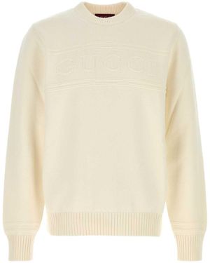 Gucci Logo Jumper - Natural