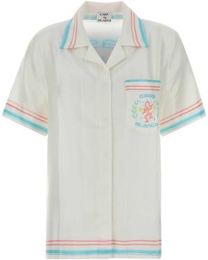 CASABLANCA Regular Solid Shirt - White