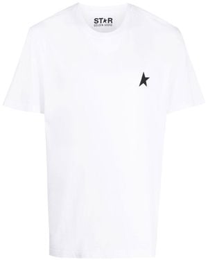 Golden Goose T-Shirt aus Baumwolle mit -Logo - Weiß
