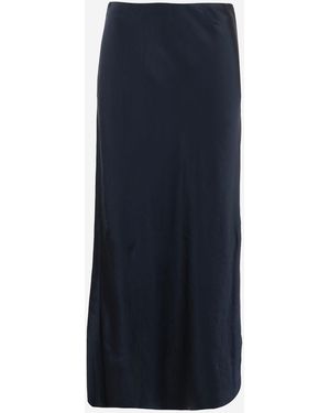 Vince Lange Rok Van Acetaat - Blauw