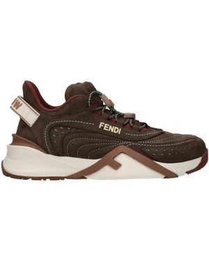 Fendi Flow Sneakers Suede - Brown